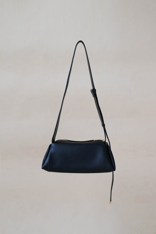 Geometric Pillow Shoulder Bag - Classic Black