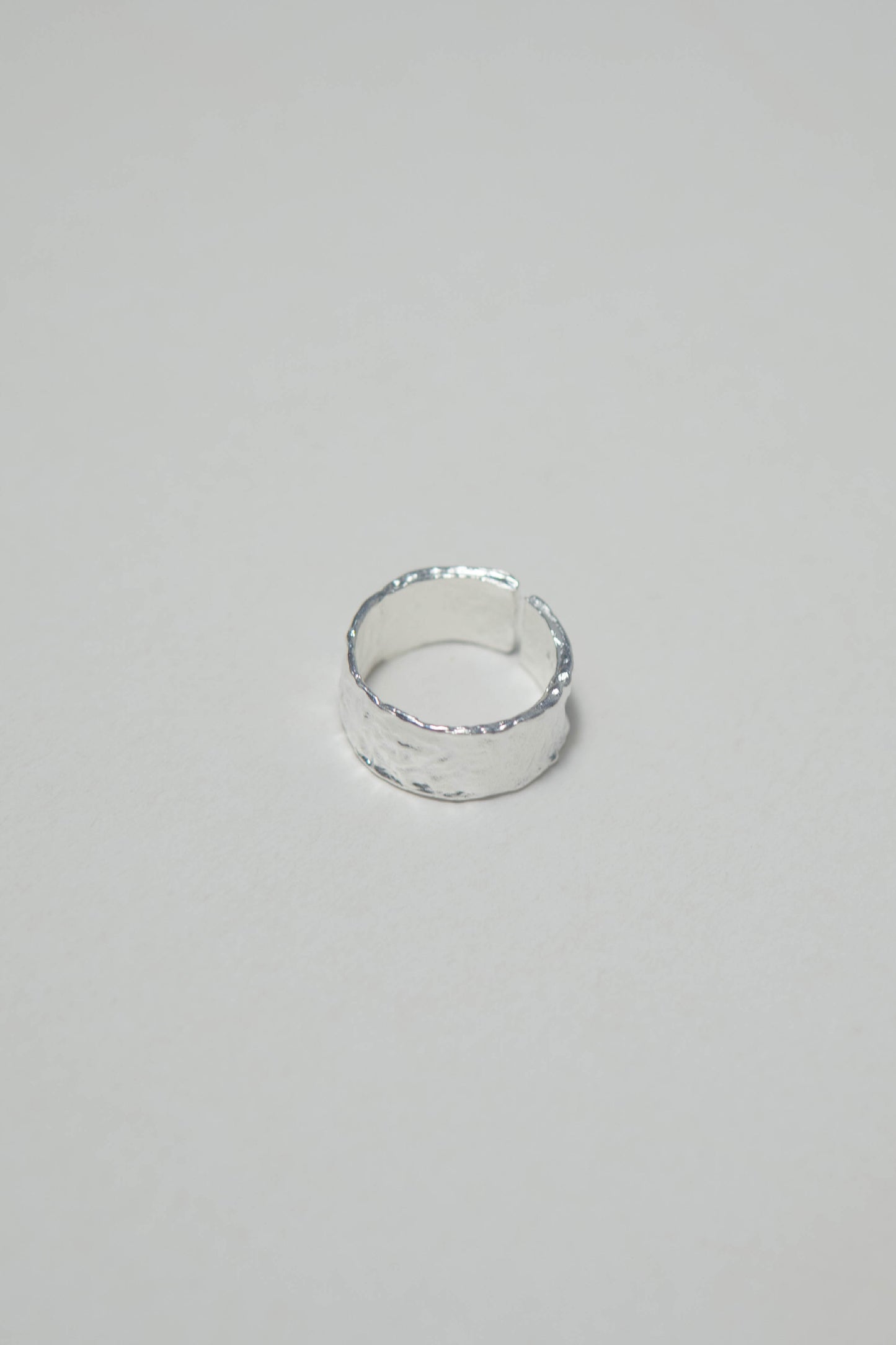 Tinfoil Wrinkled Metal Texture Ring in Sterling Silver