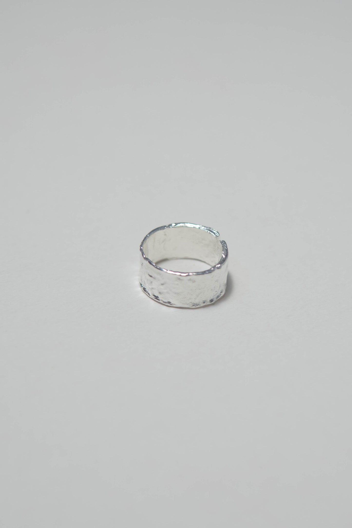 Tinfoil Wrinkled Metal Texture Ring in Sterling Silver