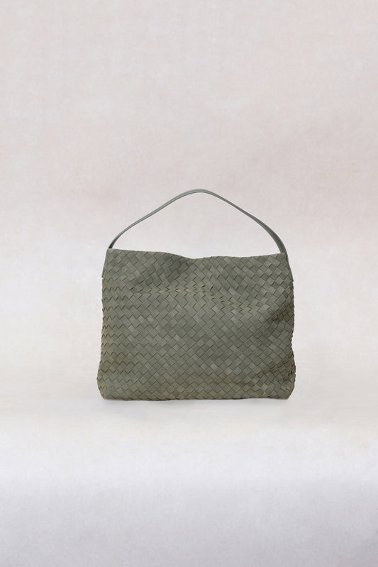 Artisan Soft Texture Tote - Olive Green