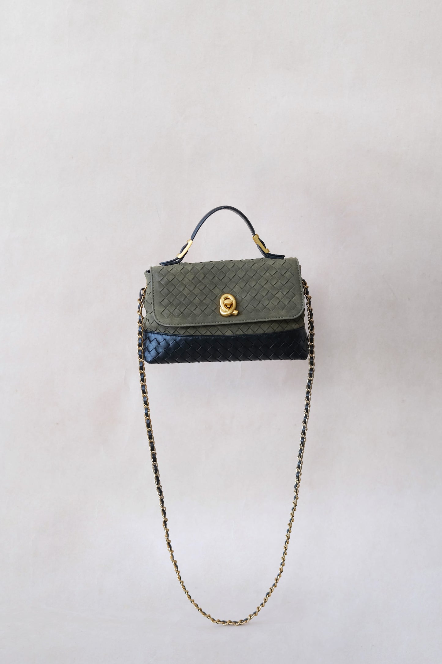 Artisan Minimalist Weave Multi-Bag - Olive Green