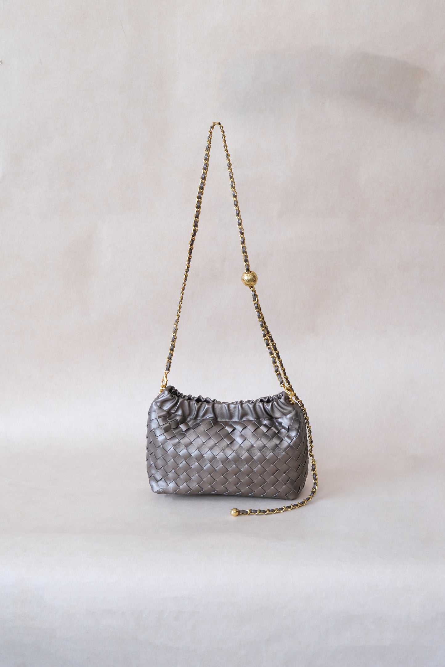 Artisan Signature Cloud Bag - Metallic Gray