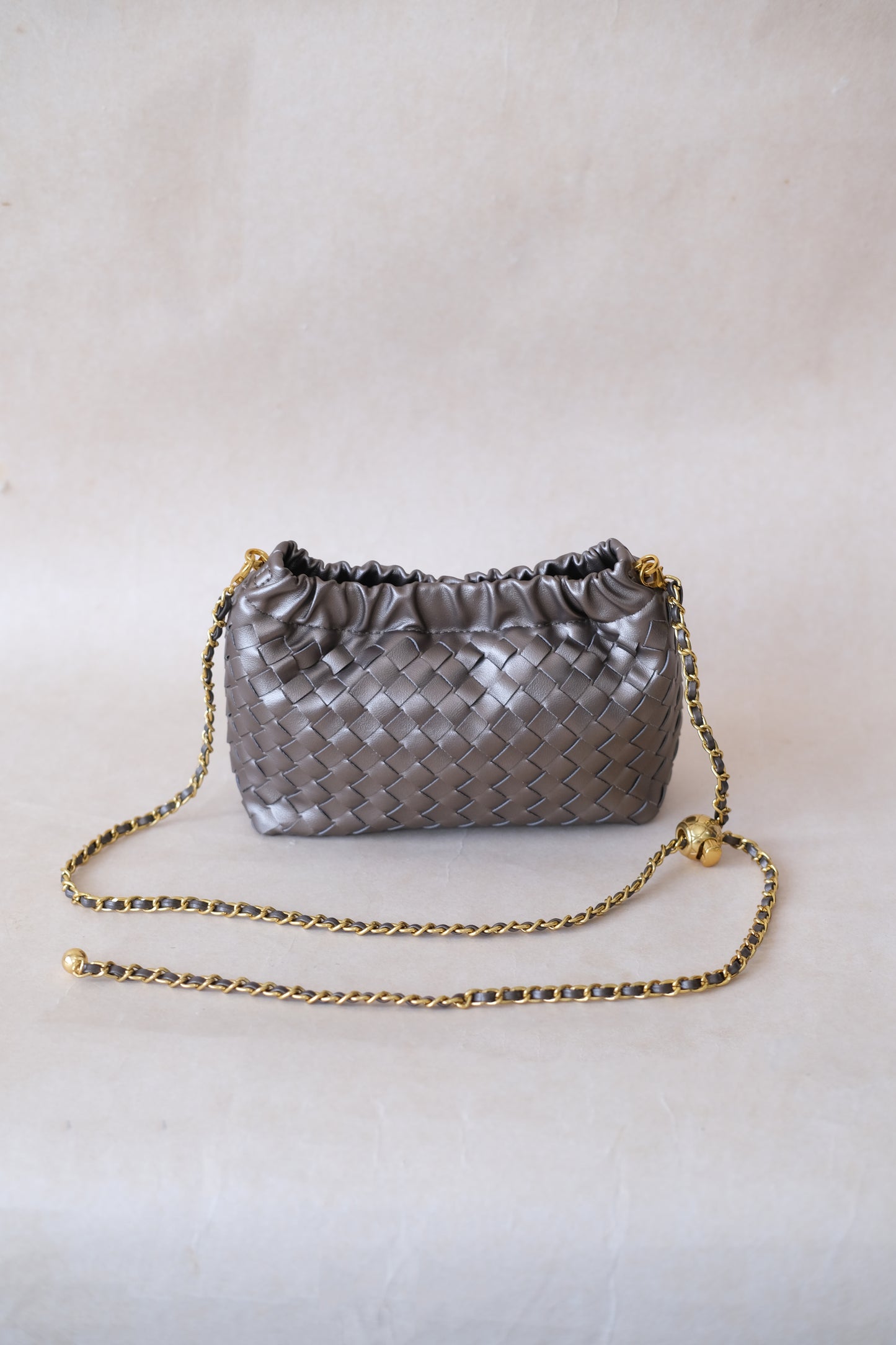 Artisan Signature Cloud Bag - Metallic Gray