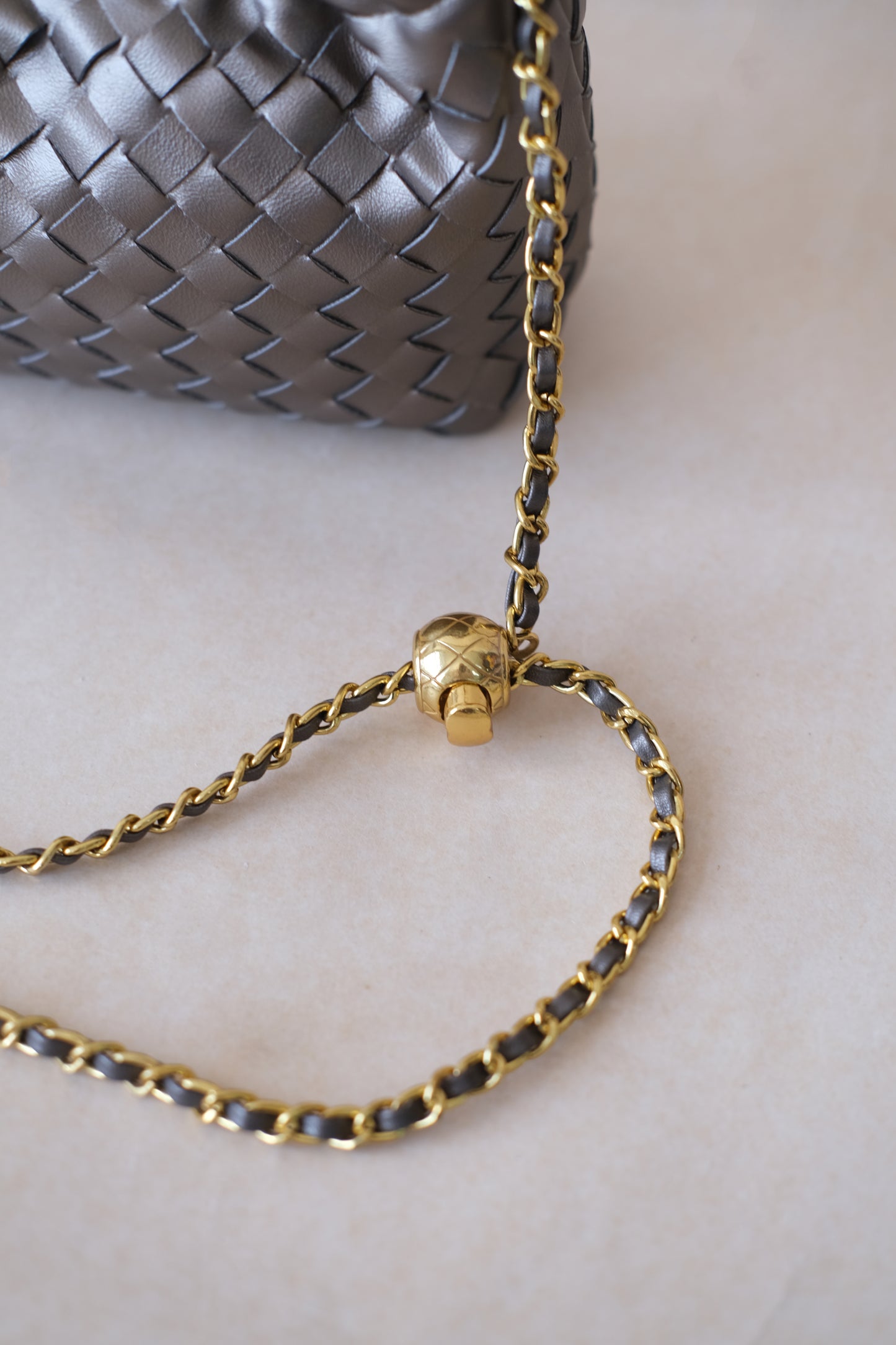 Artisan Signature Cloud Bag - Metallic Gray