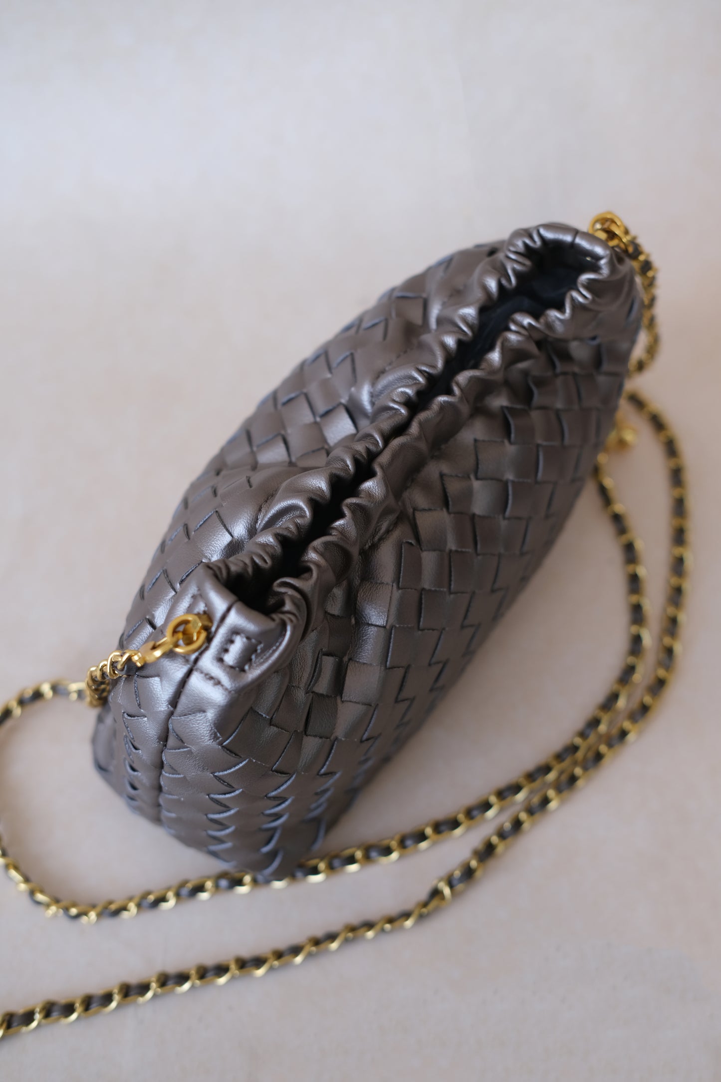 Artisan Signature Cloud Bag - Metallic Gray