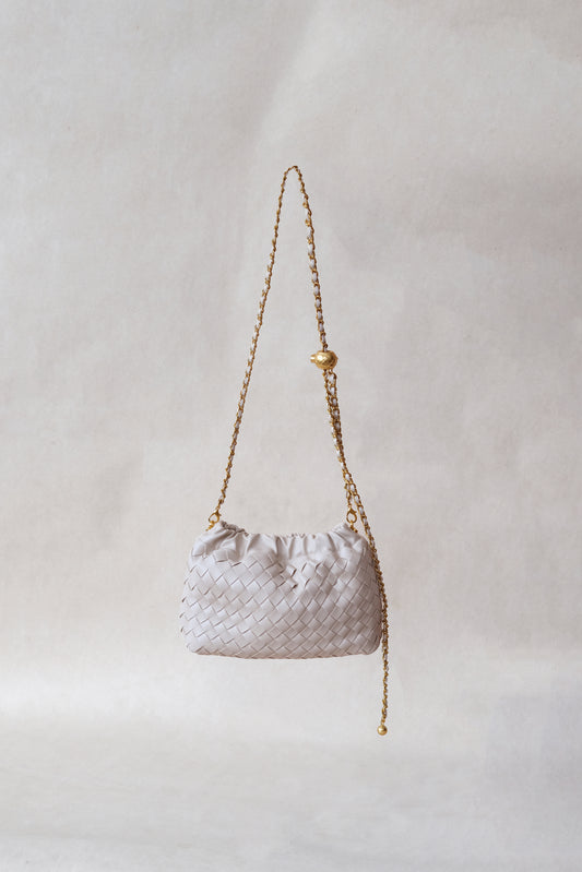 Artisan Signature Cloud Bag - White Sand