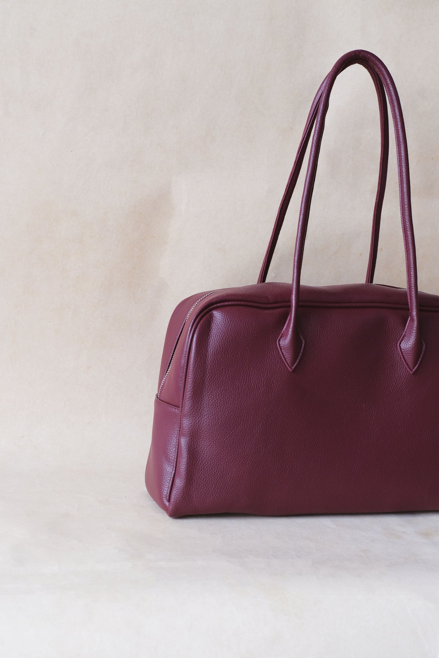 The Elira Tote - Wine Red