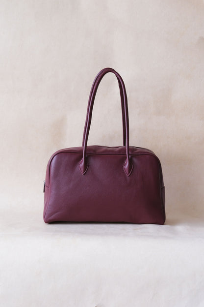 The Elira Tote - Wine Red