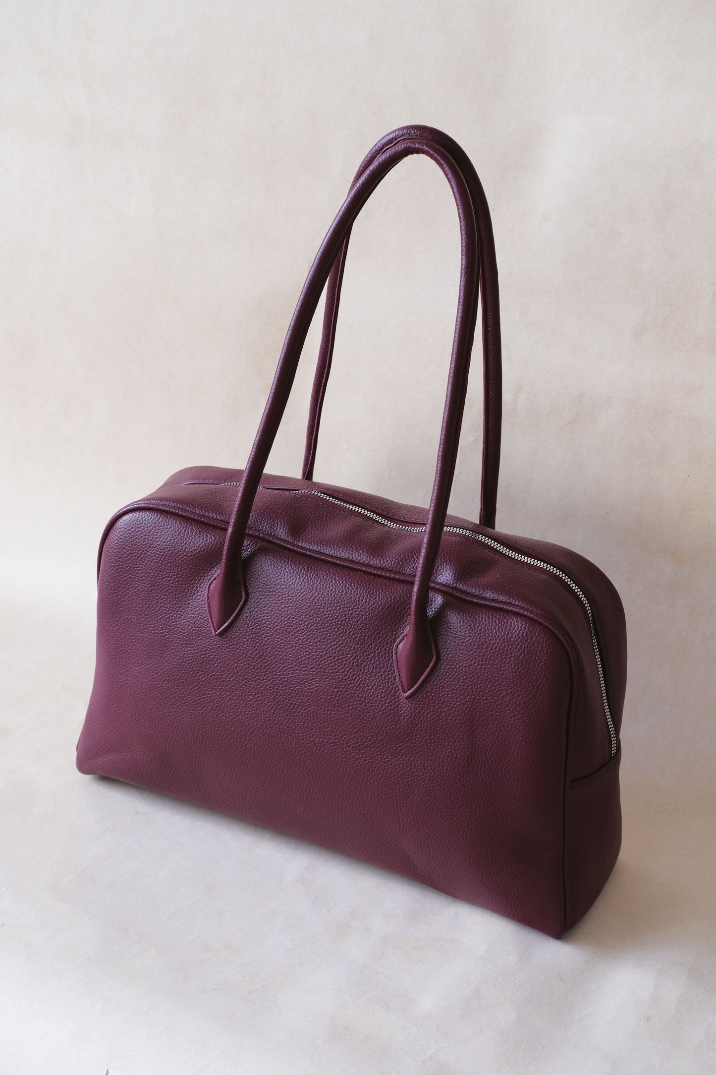 The Elira Tote - Wine Red