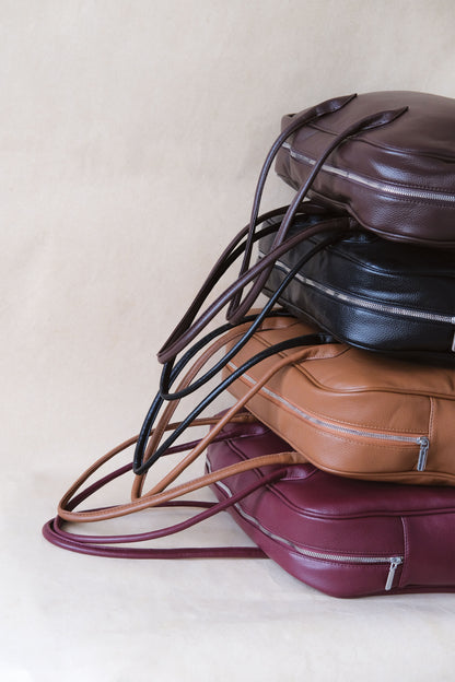 The Elira Tote - Wine Red