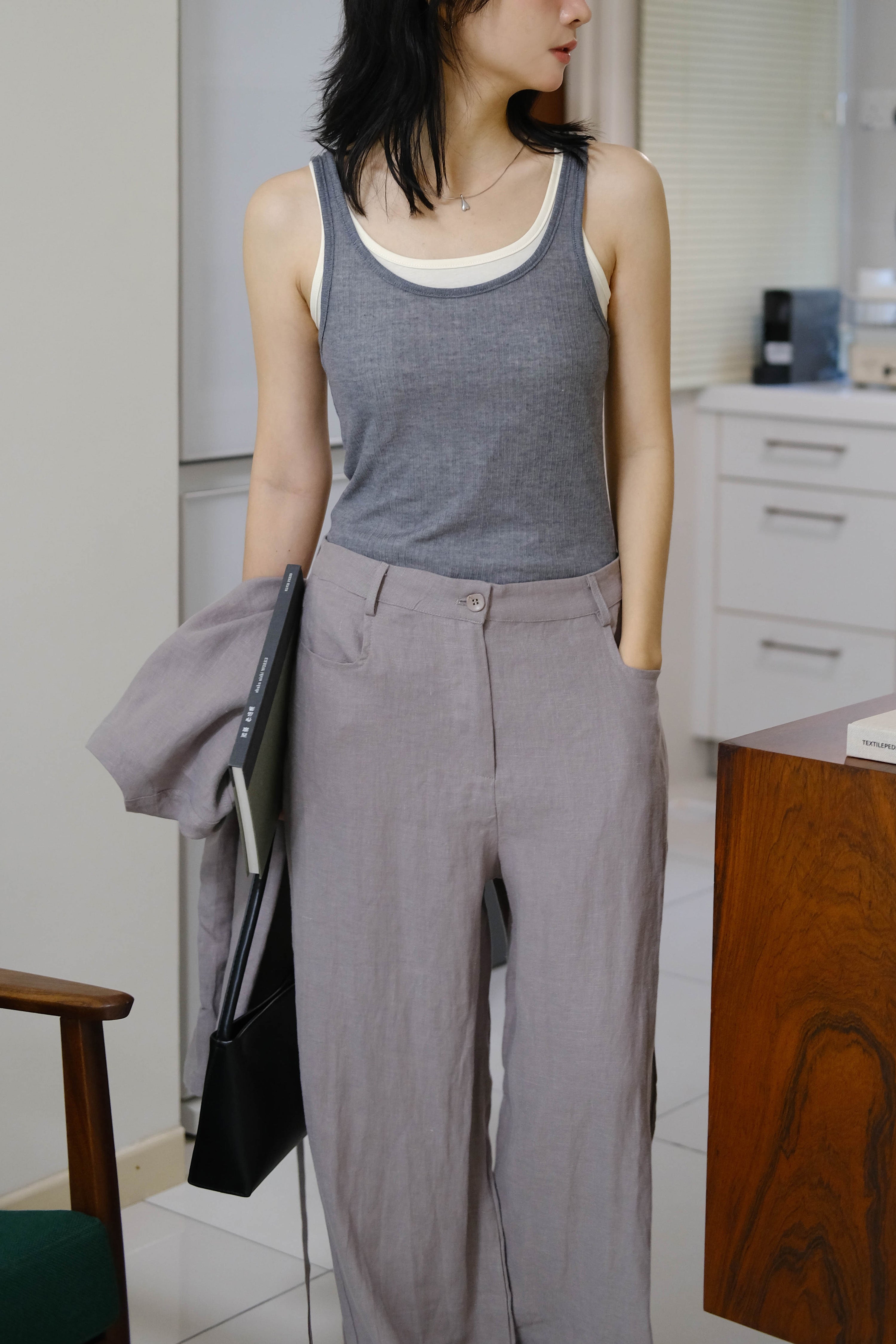 Eiburi traditional linen hot sale lounge pants