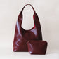 The Margaux Tote - Wine Red