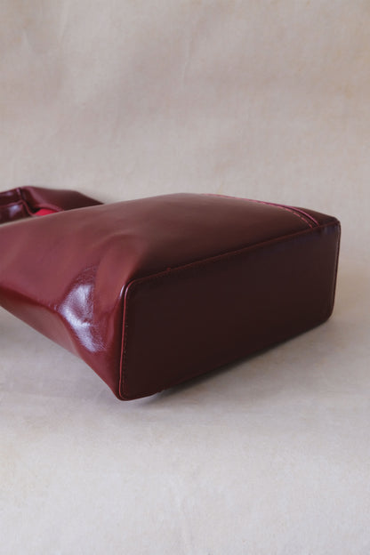 The Margaux Tote - Wine Red