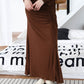 Side Zip Skirt - American Coffee