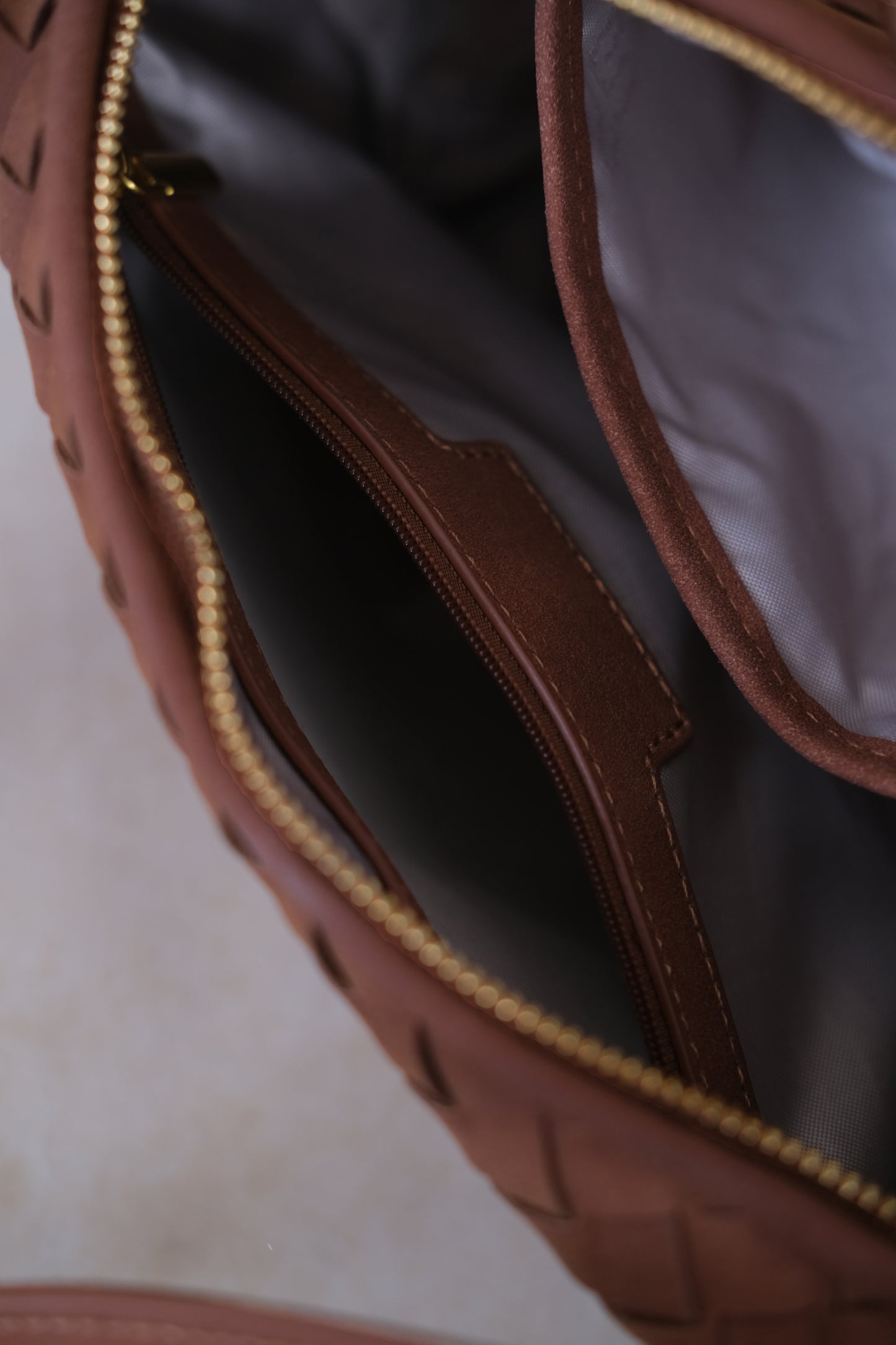 Artisan Velour Bag - Chestnut