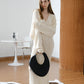 [2Pcs Suit] For High-end French Knitted Cardigan + French Knitted Dress