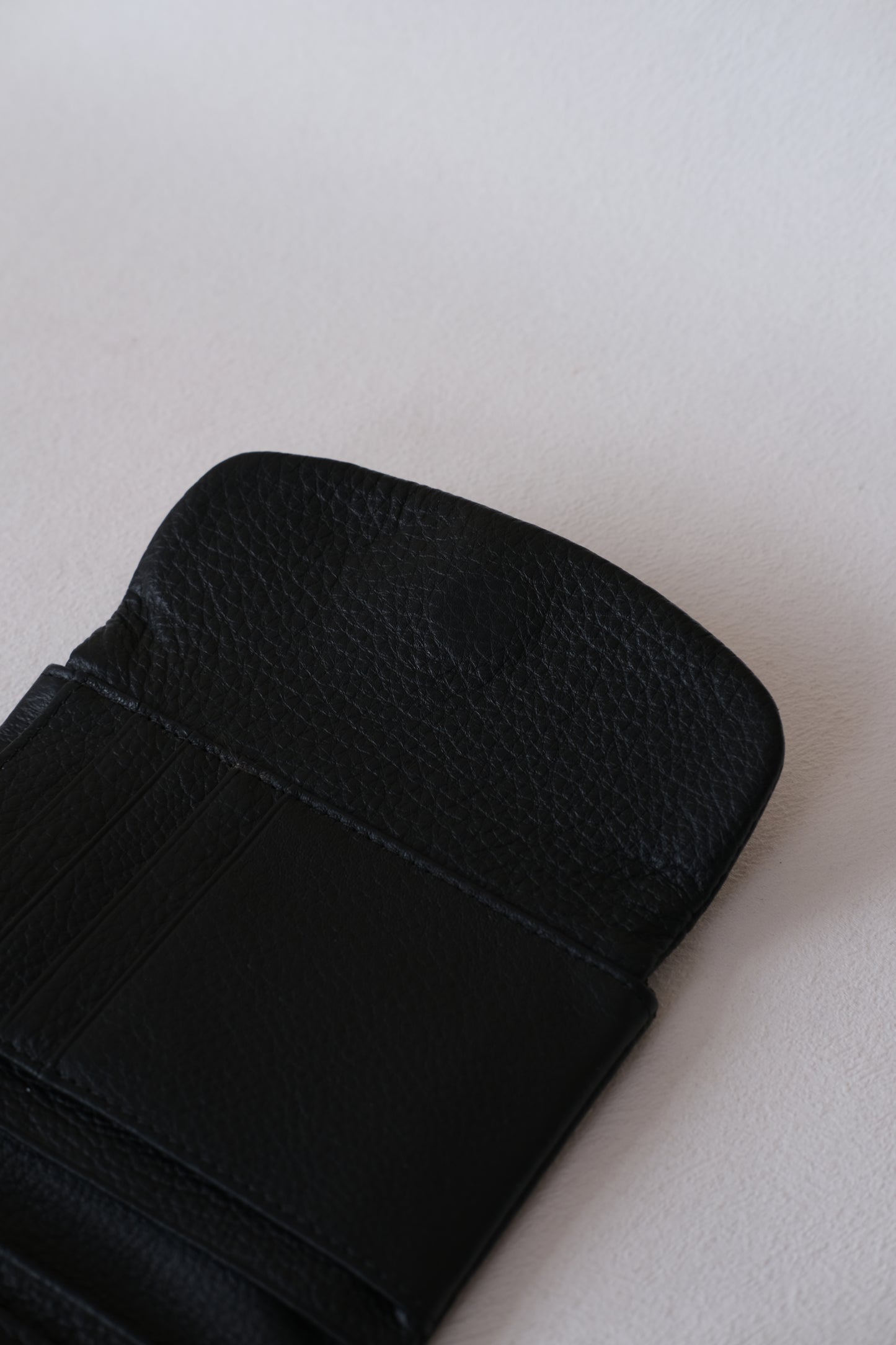 Elara Compact Wallet - Classic Black