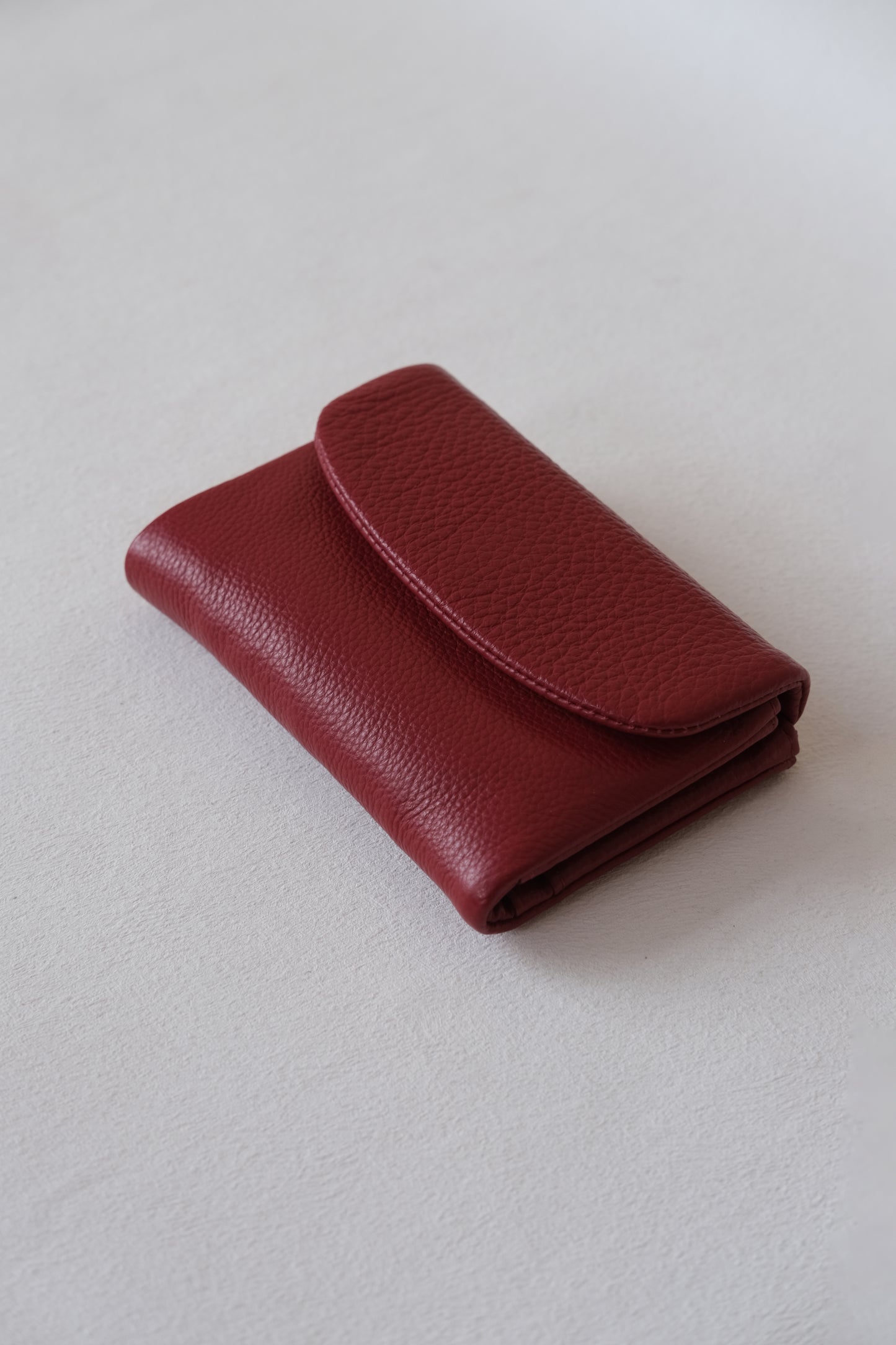 Elara Compact Wallet - Plum