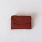 Elara Compact Wallet - Brick Red