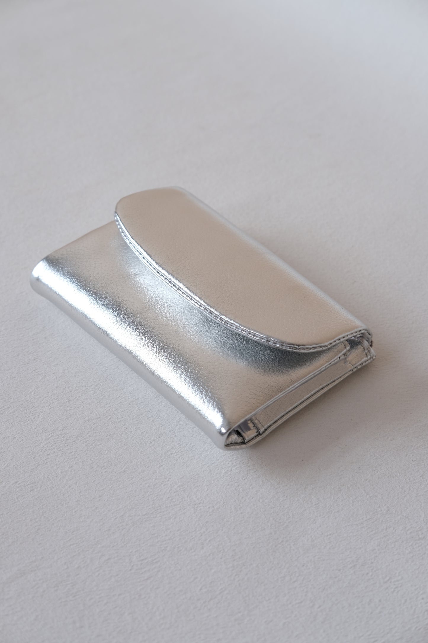 Elara Compact Wallet - Silver