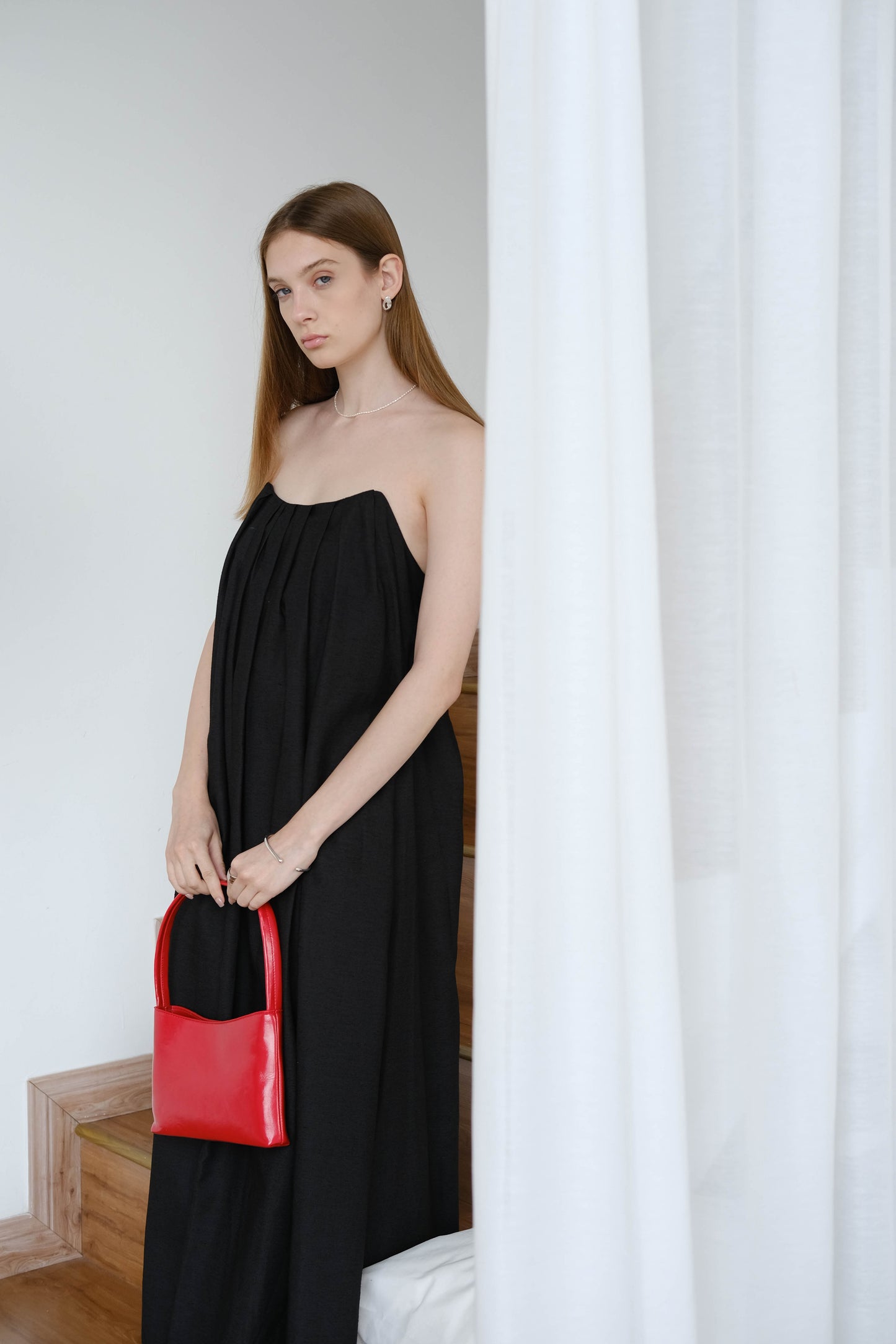 French Style Versatile Armpit Bag - Elegant Red