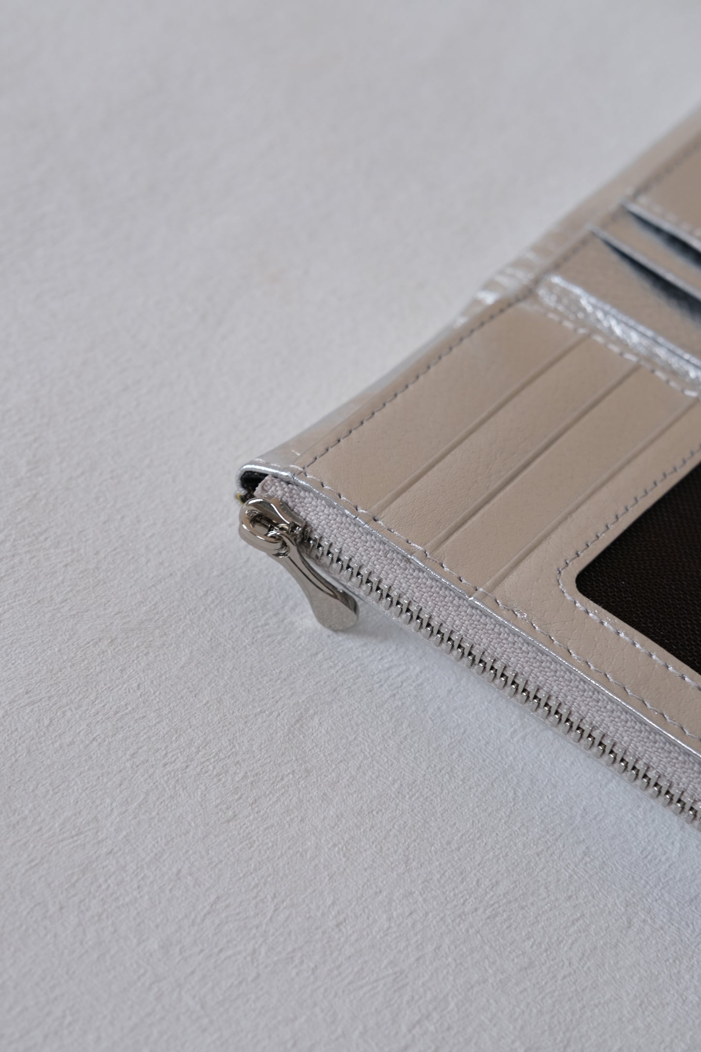 Elara Compact Wallet - Silver