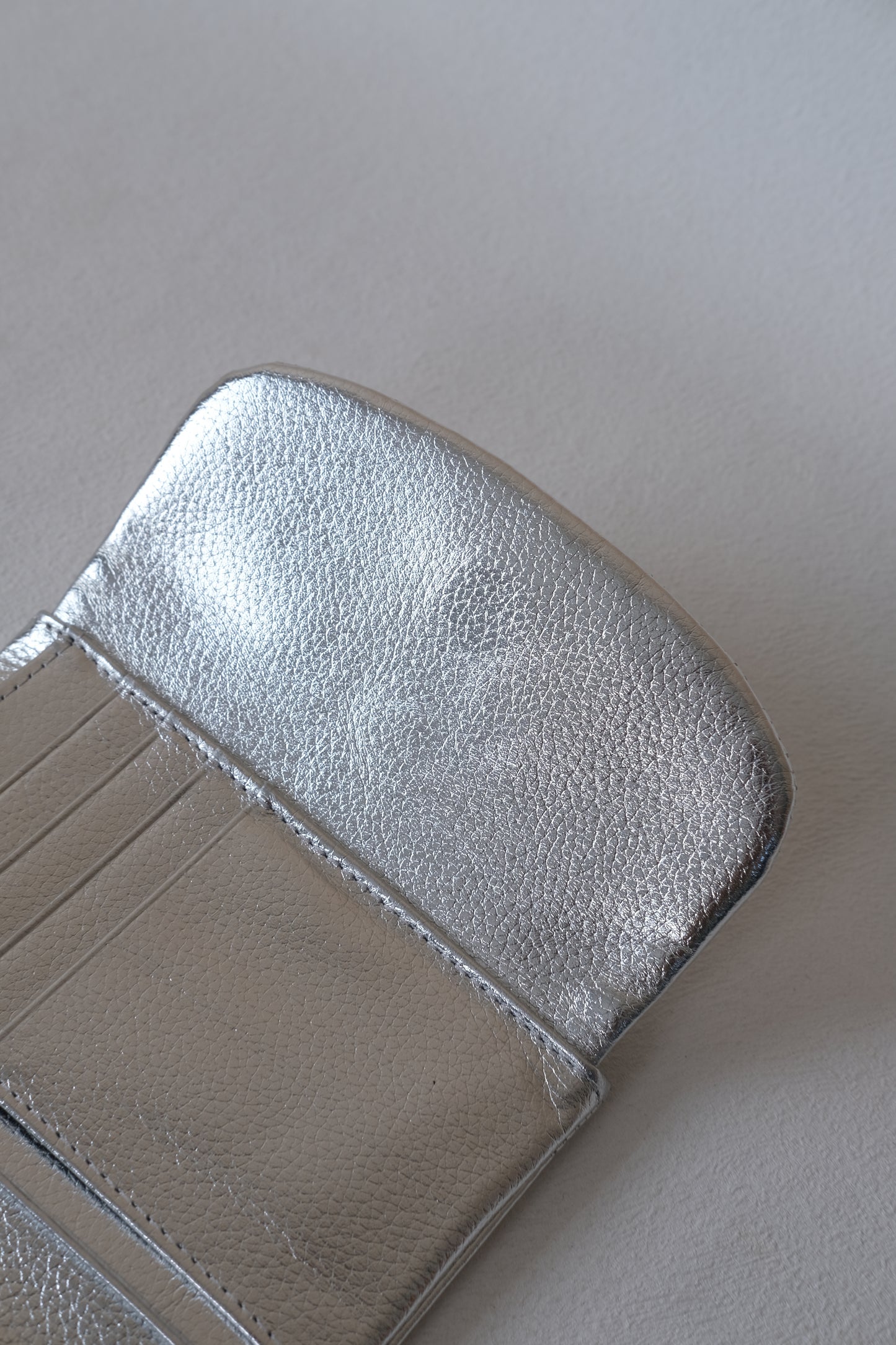Elara Compact Wallet - Silver