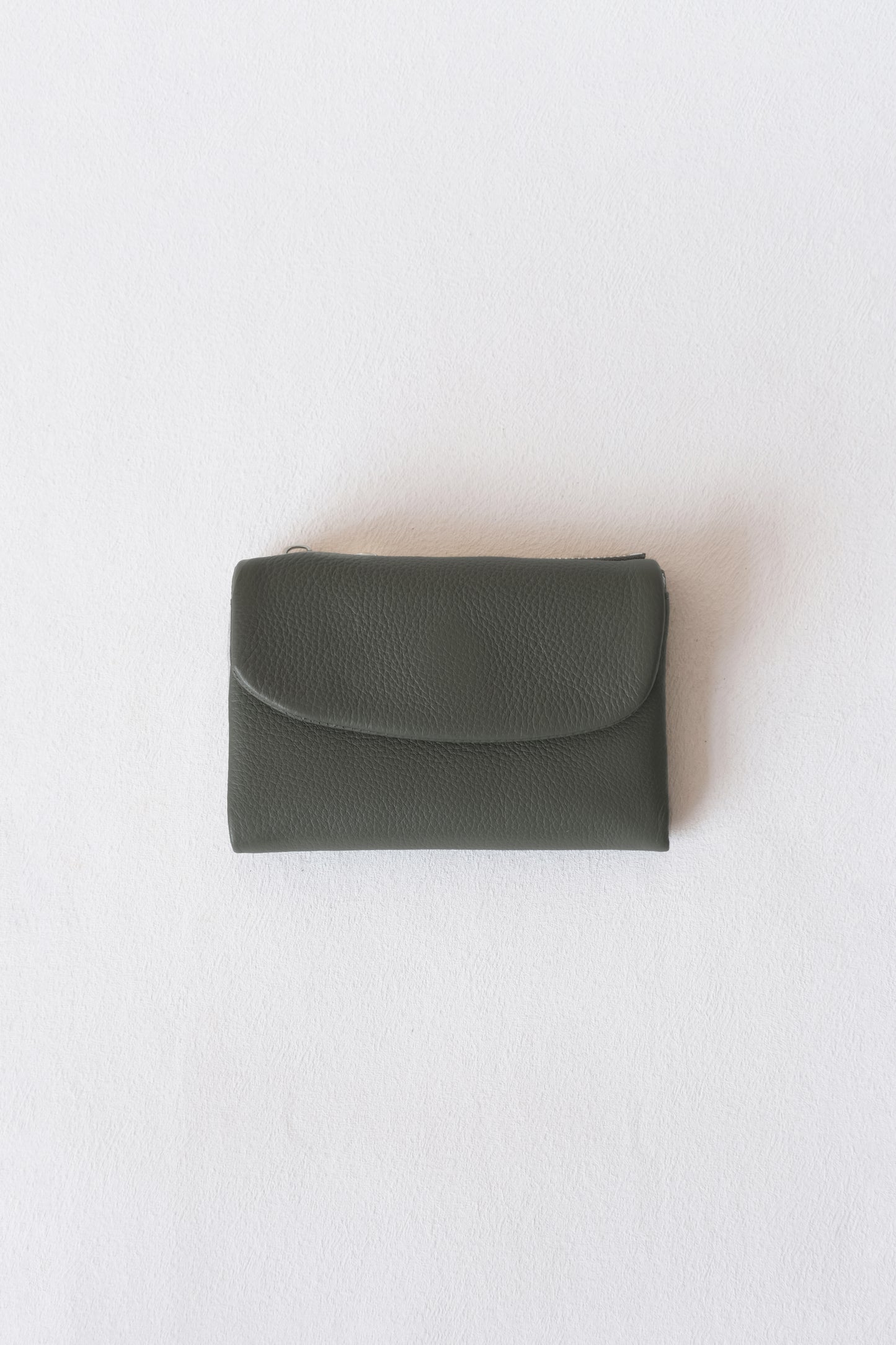 Elara Compact Wallet - Olive Green