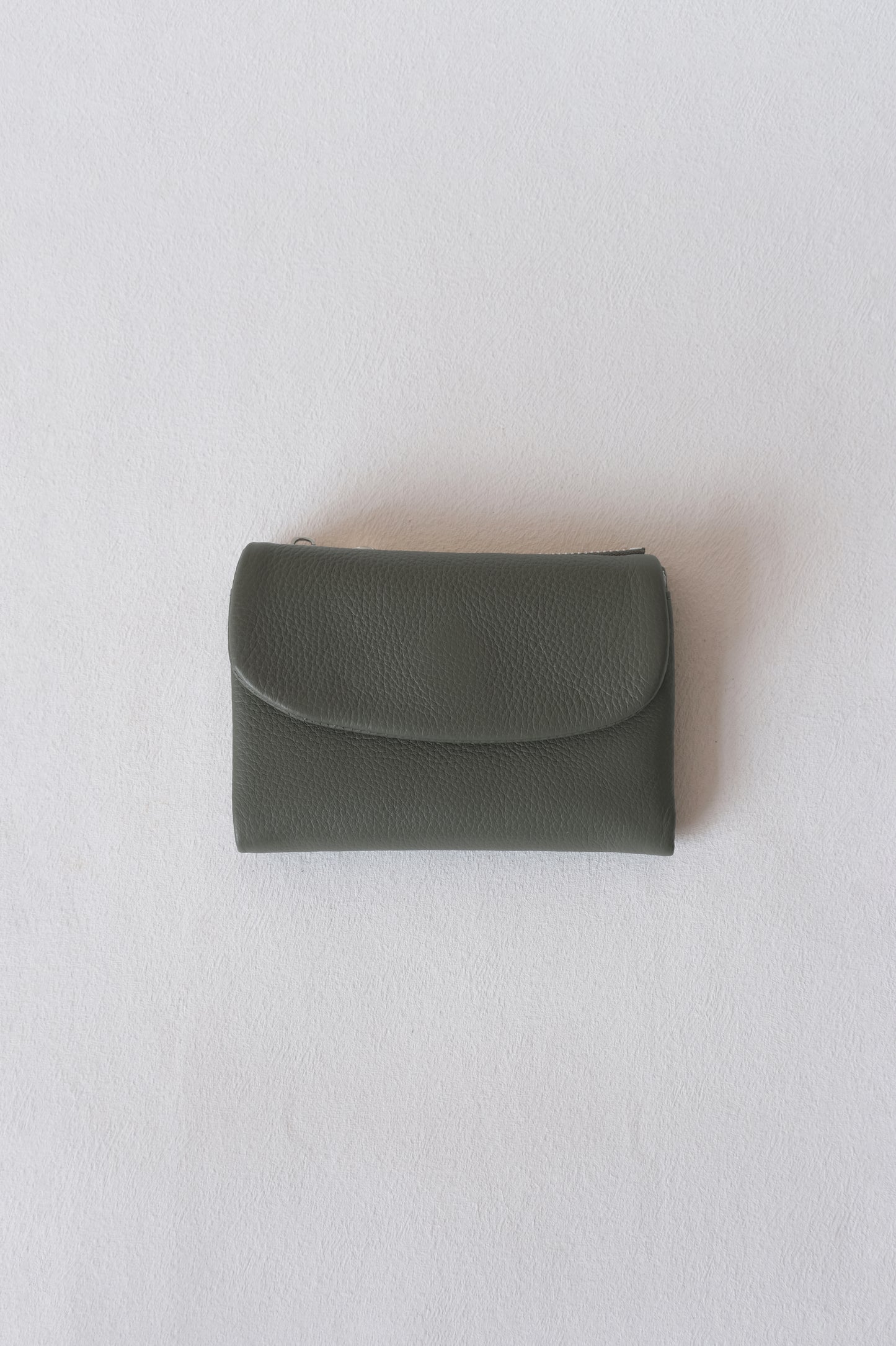 Elara Compact Wallet - Olive Green