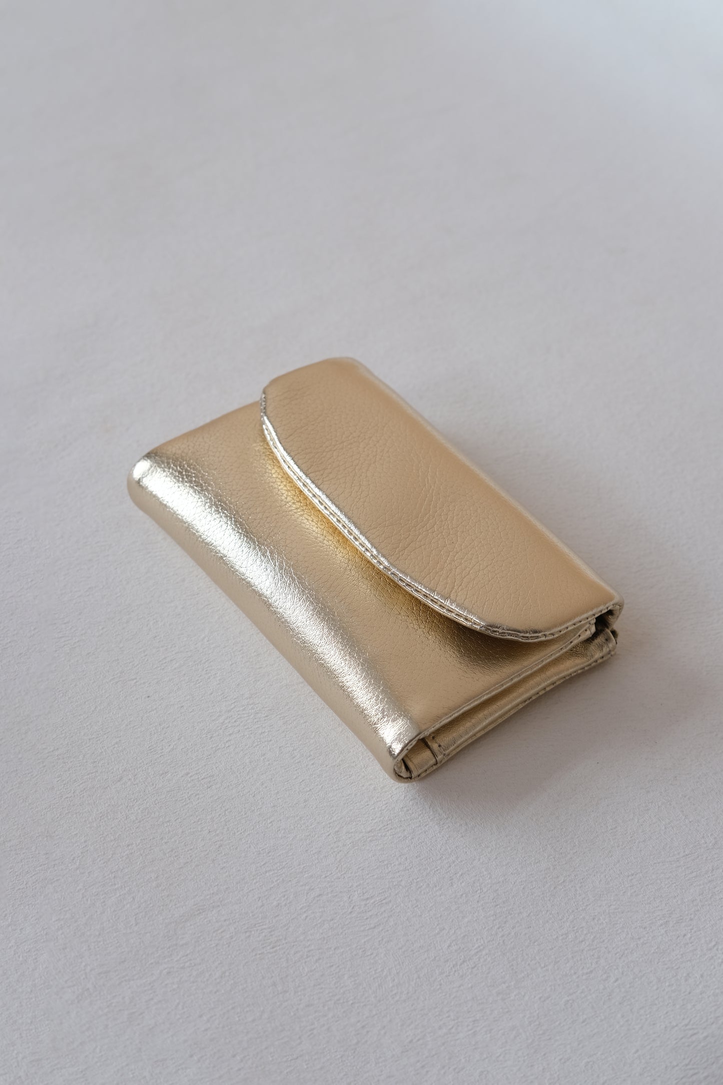 Elara Compact Wallet - Gold