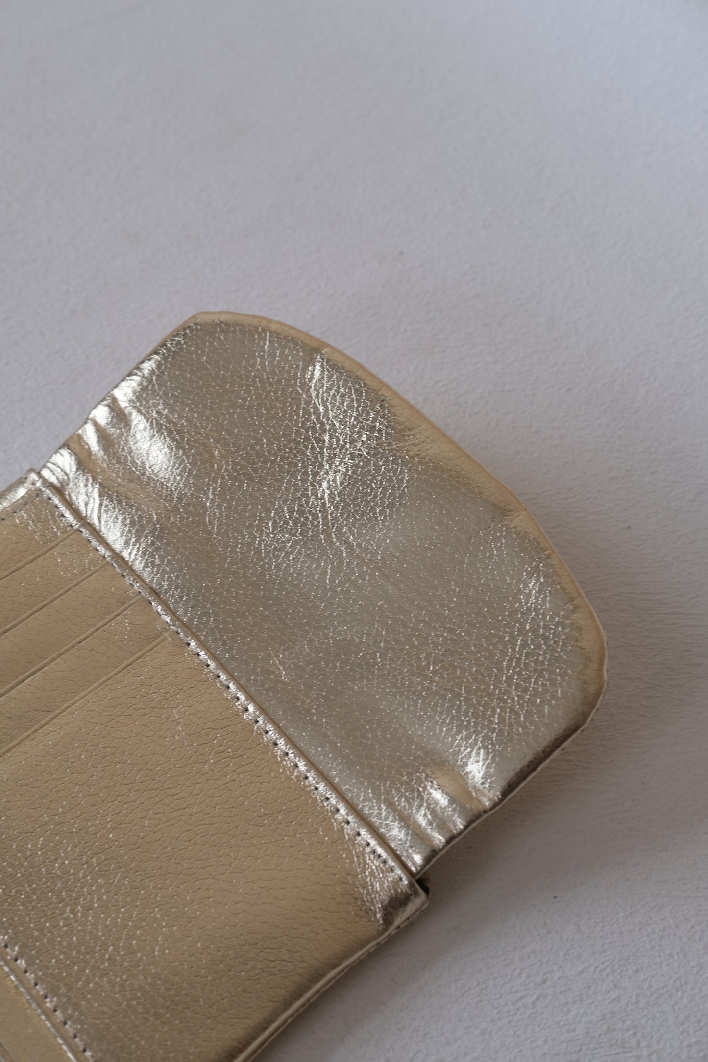 Elara Compact Wallet - Gold