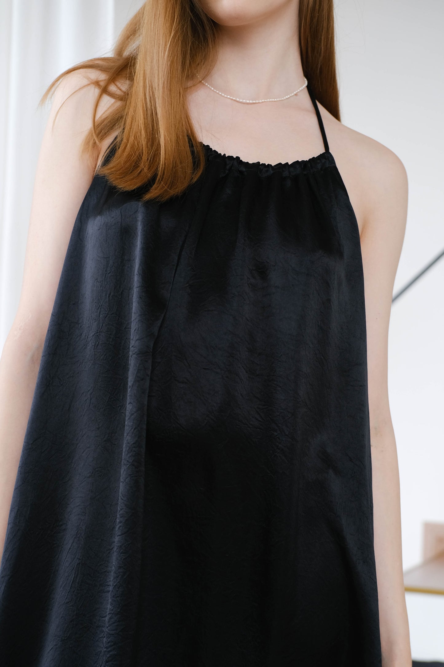 French Light Suspender Dress