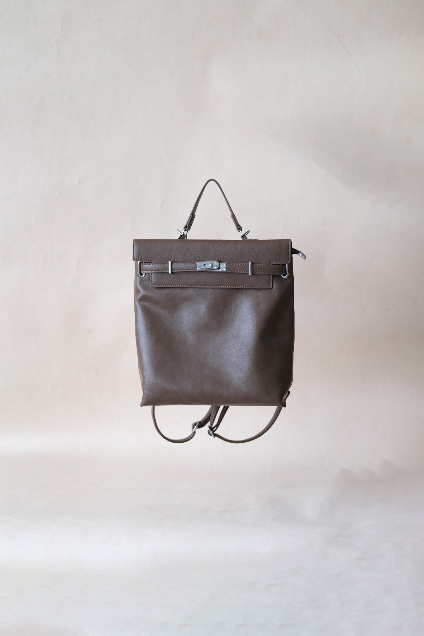 The Vivienne Backpack Tote - Coffee