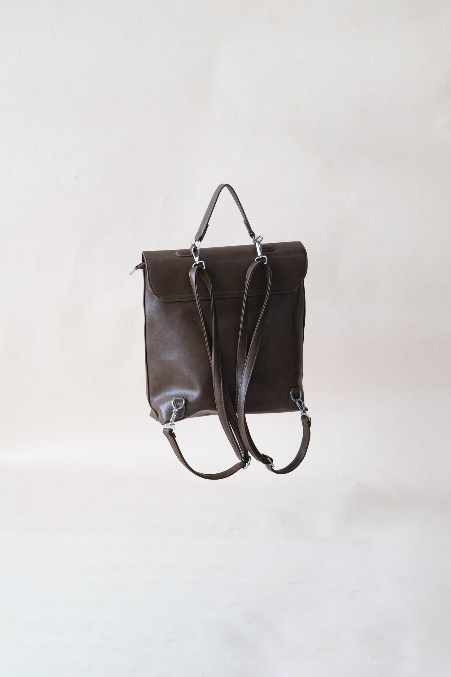 The Vivienne Backpack Tote - Coffee