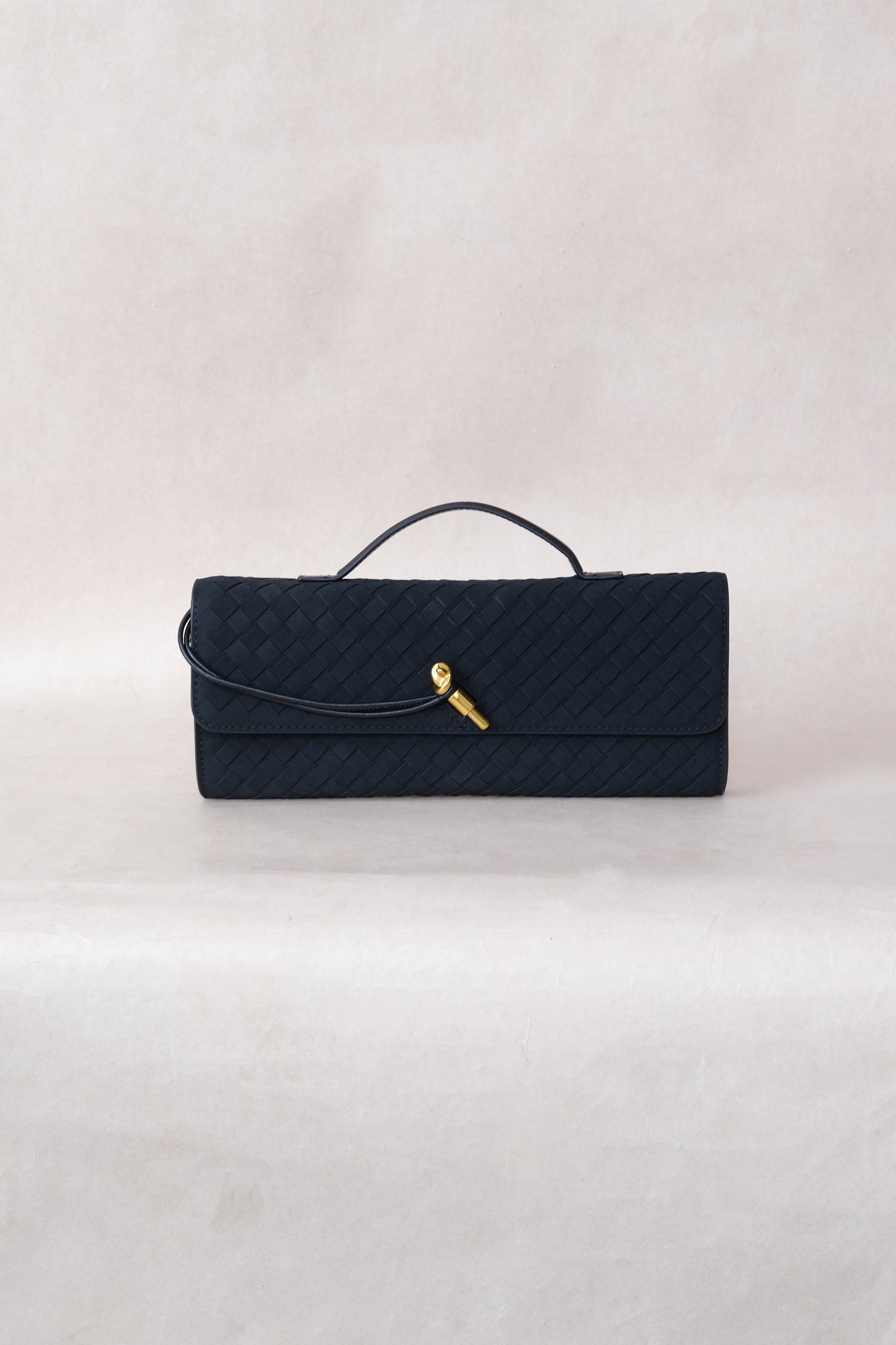 Artisan Crafted Flap Bag - Classic Black