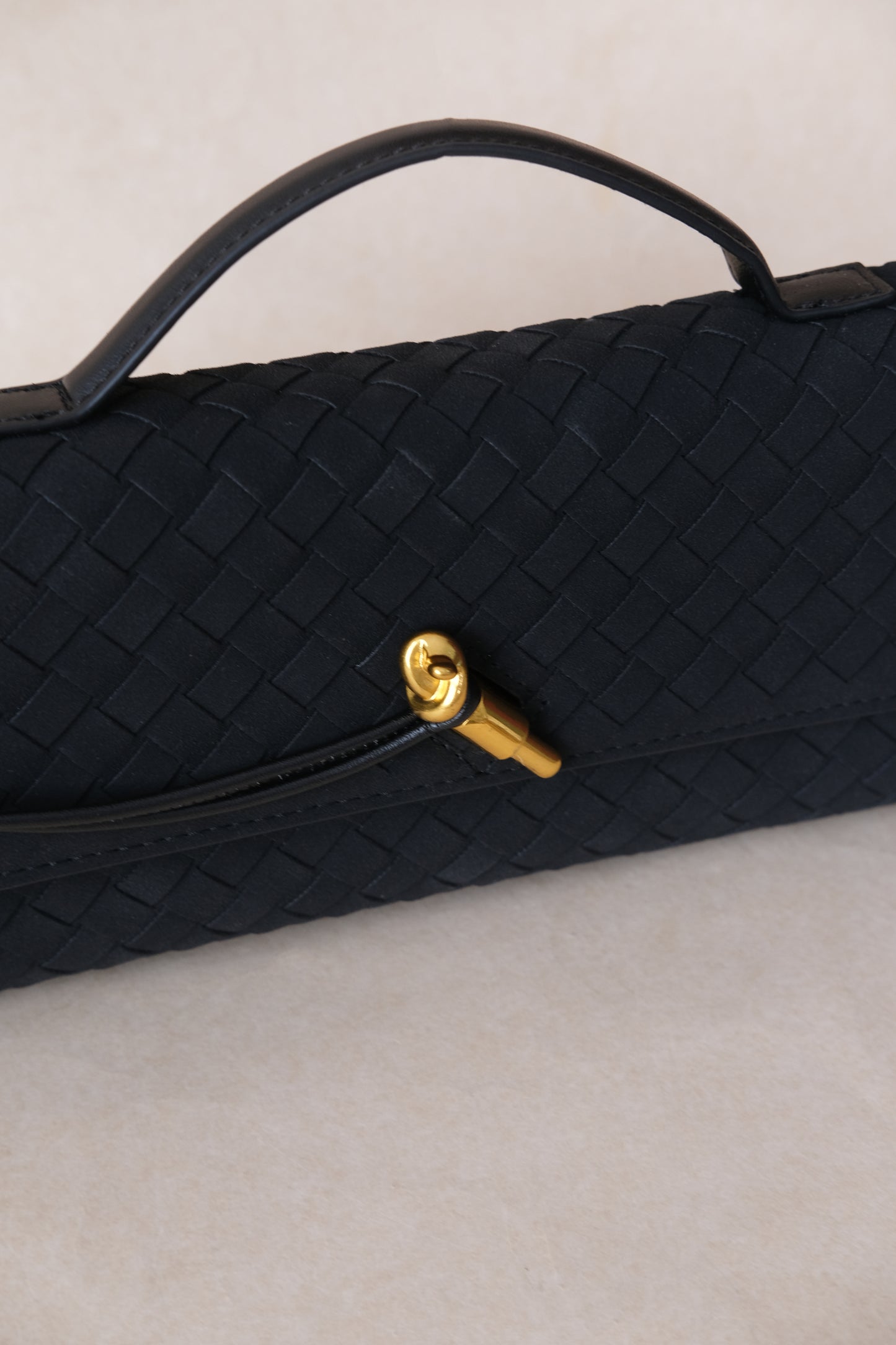 Artisan Crafted Flap Bag - Classic Black