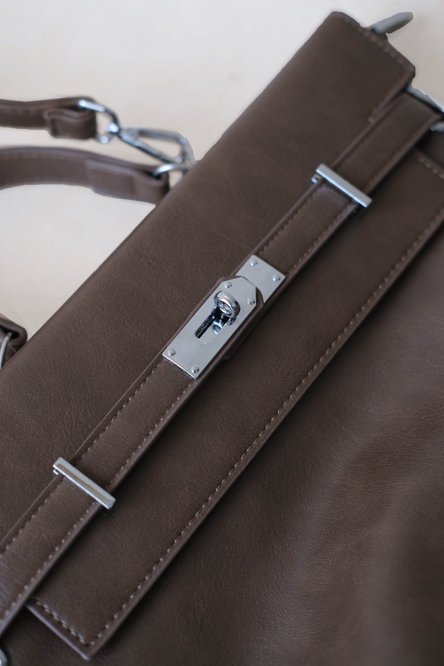 The Vivienne Backpack Tote - Coffee