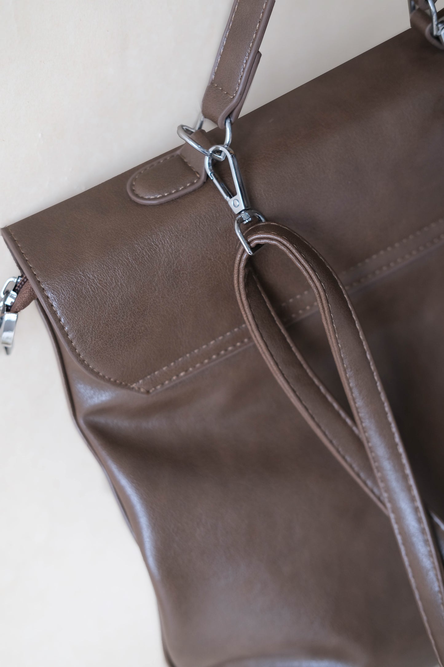 The Vivienne Backpack Tote - Coffee