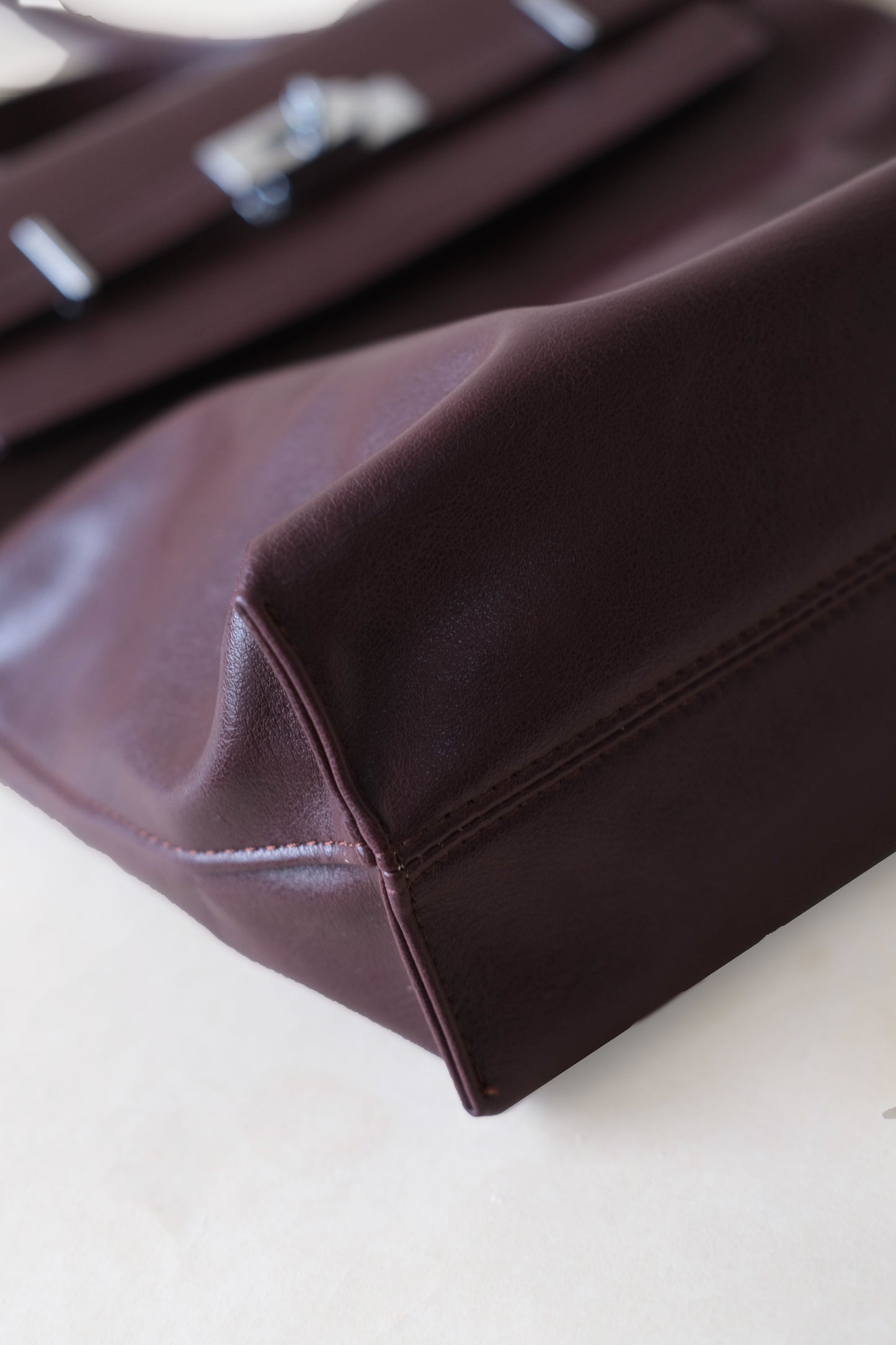 The Vivienne Backpack Tote - Wine Red