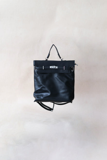 The Vivienne Backpack Tote - Classic Black