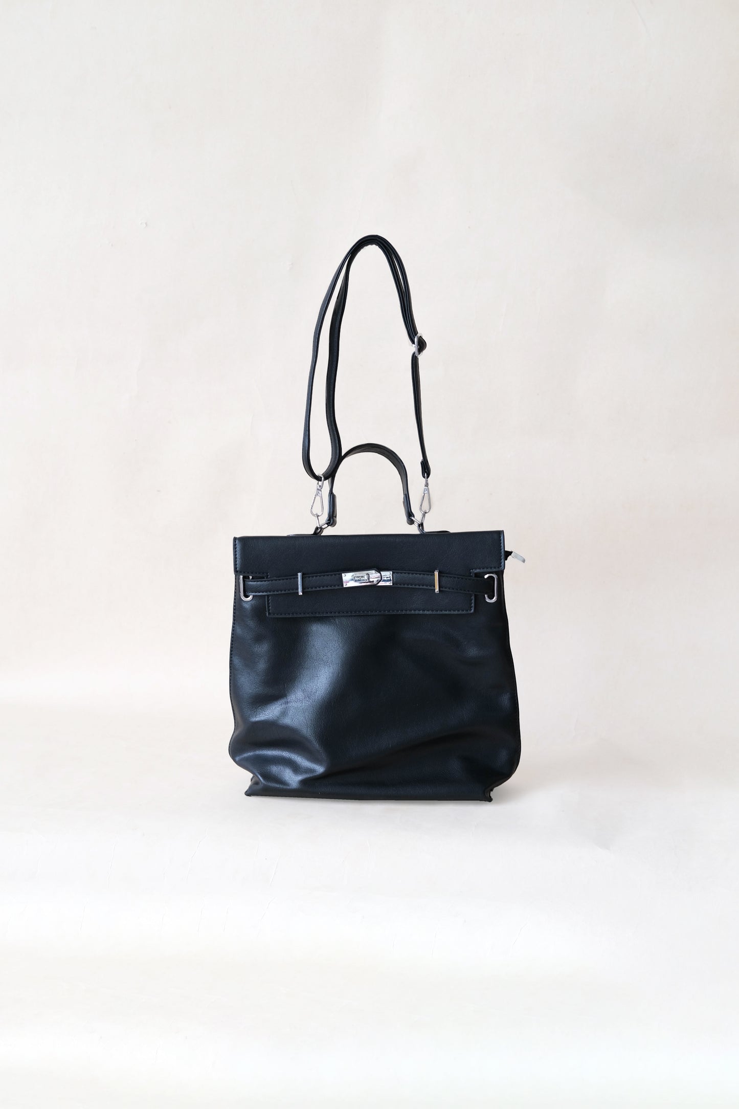 The Vivienne Backpack Tote - Classic Black