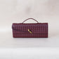 Artisan Crafted Flap Bag - Wine Red