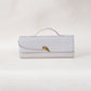 Artisan Crafted Flap Bag - Cream White