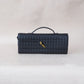 Artisan Crafted Flap Bag - Gunmetal Gray