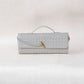 Artisan Crafted Flap Bag - White Sand