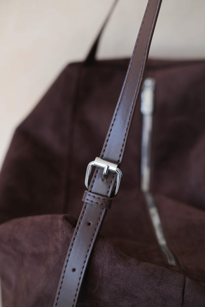 Urban Classic Suede Weekender - Coffee