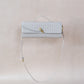 Artisan Crafted Flap Bag - White Sand