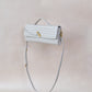 Artisan Crafted Flap Bag - White Sand
