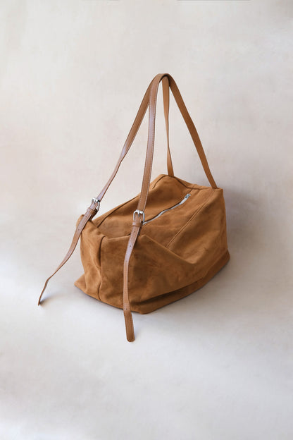 Urban Classic Suede Weekender - Chestnut