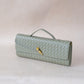 Artisan Crafted Flap Bag - Mineral Green